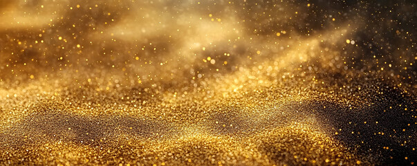 Poster - uniform background gold dust texture