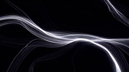 Wall Mural - dynamic light patterns gently flow through a dark backdrop, creating an enchanting atmosphere. these