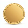 © CrazyJuke - This elegant gold seal vector illustration is perfect for adding a touch of luxury, isolated on a clean white backdrop.