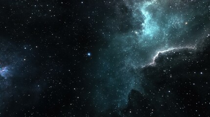 Wall Mural - explore the stunning beauty of colorful nebulae and bright stars against a clean, dark night sky bac