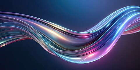 Poster - abstract swirling metallic texture