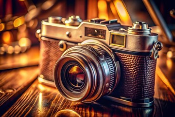 Aufkleber - High-Depth-of-Field Camera Photography Art: Close-up Detailed Lens