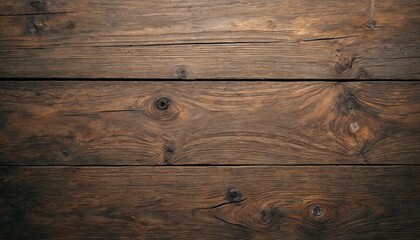Poster - Top-down view of an old wooden table texture. Rustic wood background showcases dark, natural pattern, wooden planks with grain. Surface design, warm earthy feel, perfect for home decor.