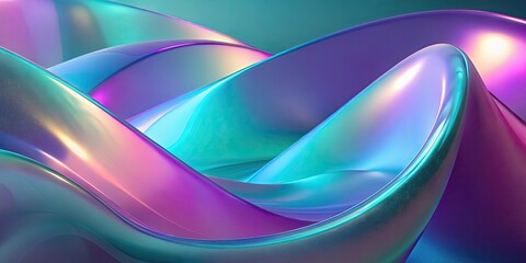 Poster - Abstract Iridescent Background
