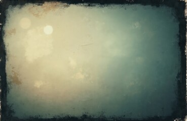 Poster - Vintage photo with dreamy light leaks, vignette. Textured background shows film effect, dust, scratches, grain. Old paper texture with aged, distressed, dirty look. Aesthetic retro design, filmic