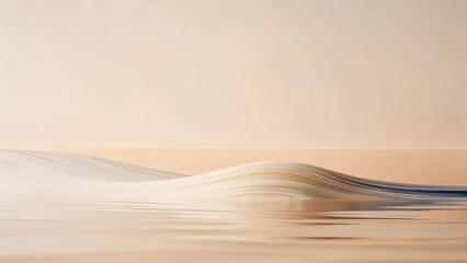 Aufkleber - abstract beige wave background