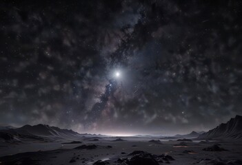 Darkness of the cosmos with stars twinkling in every direction, stars,  universe,  astronomy