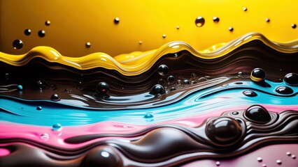 Wall Mural - abstract colorful liquid background