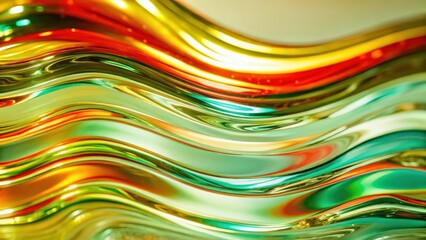 Wall Mural - abstract colorful wave background