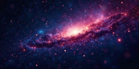 dark cosmos with sparkling stars on black background, twinkling stars, night sky