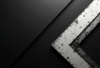 Poster - Elegant Black and White Geometric Abstract Pattern: Dark Theme, Sophisticated Design for Backgrounds, Textiles, and Modern Design Projects Seeking a Classic Touch.
