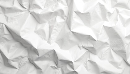 Aufkleber - Seamless white paper texture, crumpled creased surface background. Blank page. Wrinkled, rough material for graphic design, product presentation, advertising, business promo. Abstract backdrop for