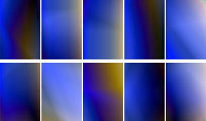Poster - Collection. Abstract background. Blurred colors. Gradient mesh. Modern design template for posters, ad banners, brochures, flyers, covers, websites. EPS vector image