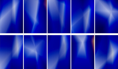 Poster - Abstract mix of colorful dark blue and light blue glow colors, full gradient background, Vivid gradient for technology background, poster