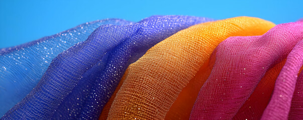 Abstract Colorful Fabric Texture