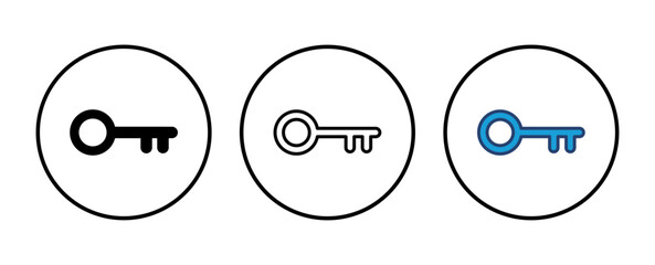 Fototapete - Key icon vector. Key vector icon. Key symbol