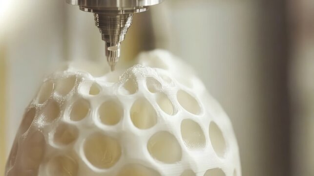 3D Printer Creating Organic Structure