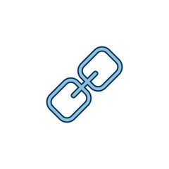 Poster - External link symbol icon vector. Link icon isolated on white background. Link vector icon. Hyperlink chain symbol