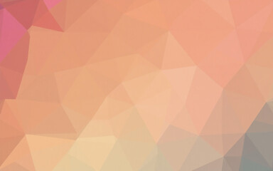 Aufkleber - blurred polygonal design in warm hues creates a soft abstract background. geometric shapes blend wit