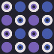 © Sergei Krestinin/Stocksy - Seamless pattern with eyes and circles