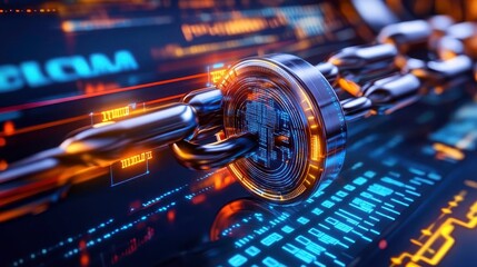 Blockchain Security: Futuristic Chain & Data - Cybersecurity