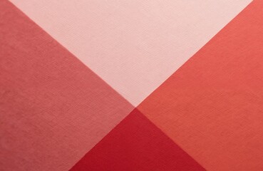 Poster - Red paper background texture macro. Pink and coral shades with geometric shape pattern. Abstract vintage cardboard backdrop design. Felt maroon background closeup.