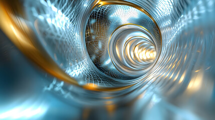 Poster - Futuristic neural network flow digital wallpaper background abstract technology modern environment close-up view ai concept