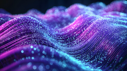 Poster - Augmented reality background visualized in waves of light digital wallpaper futuristic environment immersive view