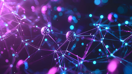 Poster - Visualizing cloud computing and decentralized systems abstract background wallpaper digital environment futuristic concept