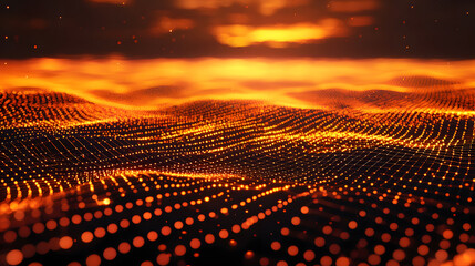 Poster - Dynamic quantum computing visualization digital realm wallpaper background abstract environment artistic perspective
