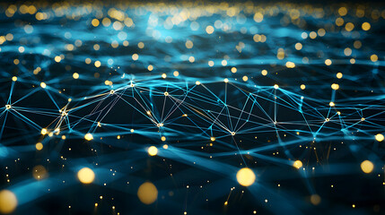 Poster - Sustainable tech background green digital systems wallpaper futuristic environment abstract viewpoint visualized connections