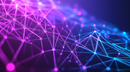 Poster - Dynamic network connections digital wallpaper background vibrant tech visualization futuristic environment abstract viewpoint