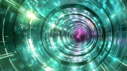 Poster - Sustainable tech innovations visualized as digital wallpaper abstract background green systems futuristic environment