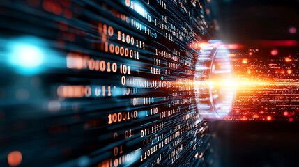Poster - Digital transformation action technology environment data visualization virtual space perspective