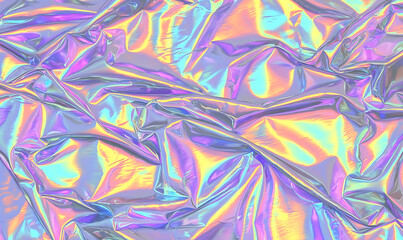 Poster - Holographic Background.Vibrant abstract geometric textures digital art colorful background contemporary style close-up view modern aesthetic.