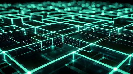 Poster - Abstract data flow wallpaper glowing line backgrounds in a digital environment futuristic technology concept