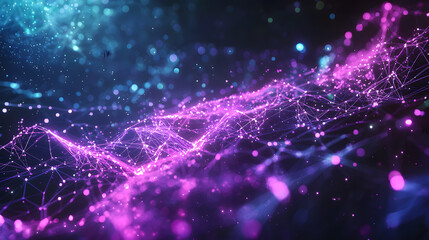 Poster - Dynamic neural networks background wallpaper ai innovations smart flows in a digital universe