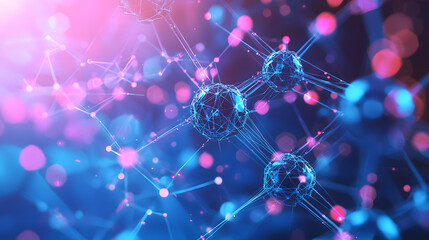 Poster - Healthcare biotechnology background abstract wallpaper science event digital space close-up viewpoint