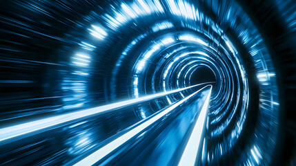 Poster - Futuristic healthcare advancement high-tech tunnel digital wallpaper sci-fi environment dynamic viewpoint innovation background