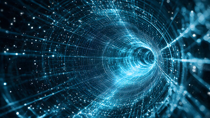 Poster - Interstellar communication journey digital space background wallpaper futuristic environment cosmic viewpoint spacetech concept