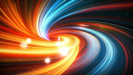 Poster - Swirling colors create dynamic patterns in cosmic vortex