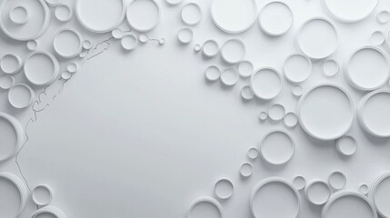 Poster - Clean white background featuring various circular zones representing a commerce platform conceptual diagram