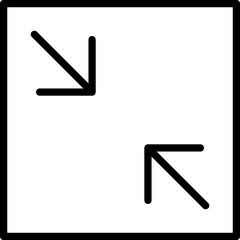 Fototapete - Full screen icon. Full screen and exit full screen icon. Scalability arrow mark icons in flat style for web, UI or mobile app.