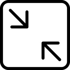 Fototapete - Full screen icon. Full screen and exit full screen icon. Scalability arrow mark icons in flat style for web, UI or mobile app.