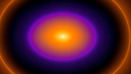 Poster - Orange glow, purple aura, black backdrop, digital art, website design