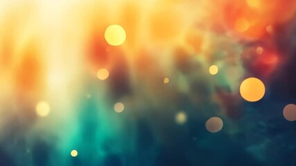 Poster - Warm sunset bokeh lights, nature background, abstract