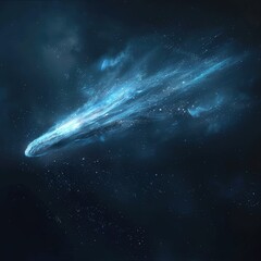 Wall Mural - mystical comet traversing through the cosmos