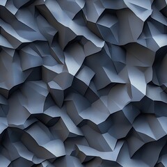 Poster - Textured dark gray and black surface with sharp edges resembling broken rocks, perfect for backgrounds and artistic projects SEAMLESS PATTERN