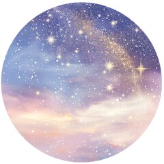 Wall Mural - ethereal cosmic night sky illustration