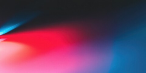Wall Mural - colorful abstract light reflections with red and blue gradients on dark background